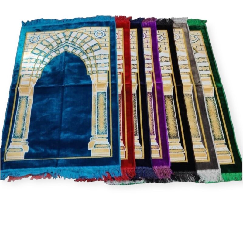 Islamic Prayer Mat - Minimalist Rawda Design Prayer Mat – Turkish Sajjadah Jaynamaz – 110x70cm