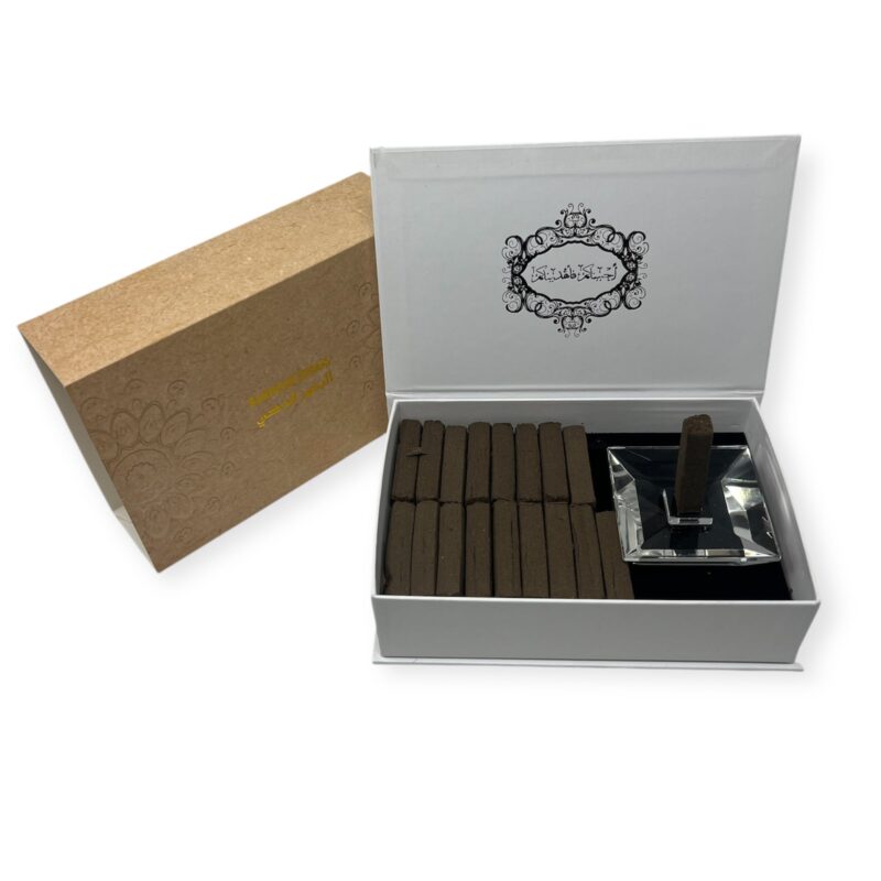 Bakhoor Incense - Bakhoor Eddaki with 18 Sticks and Burner Stand