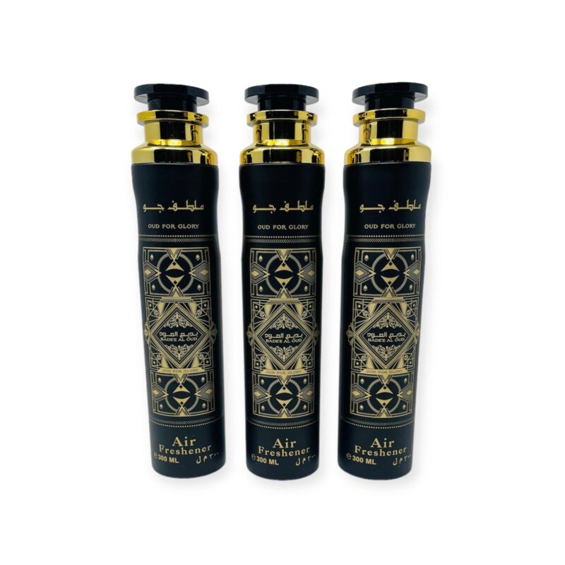 Islamic Air Freshener - Bade’e Al Oud (Oud of Glory) Air Freshener 300ml by Lattafa 3 pack