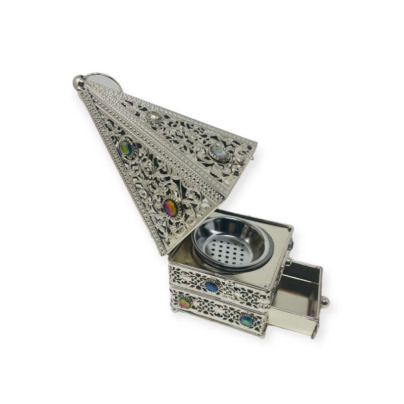 Bakhoor Incense - Bakhoor Oudh Burner With Stone/Silver