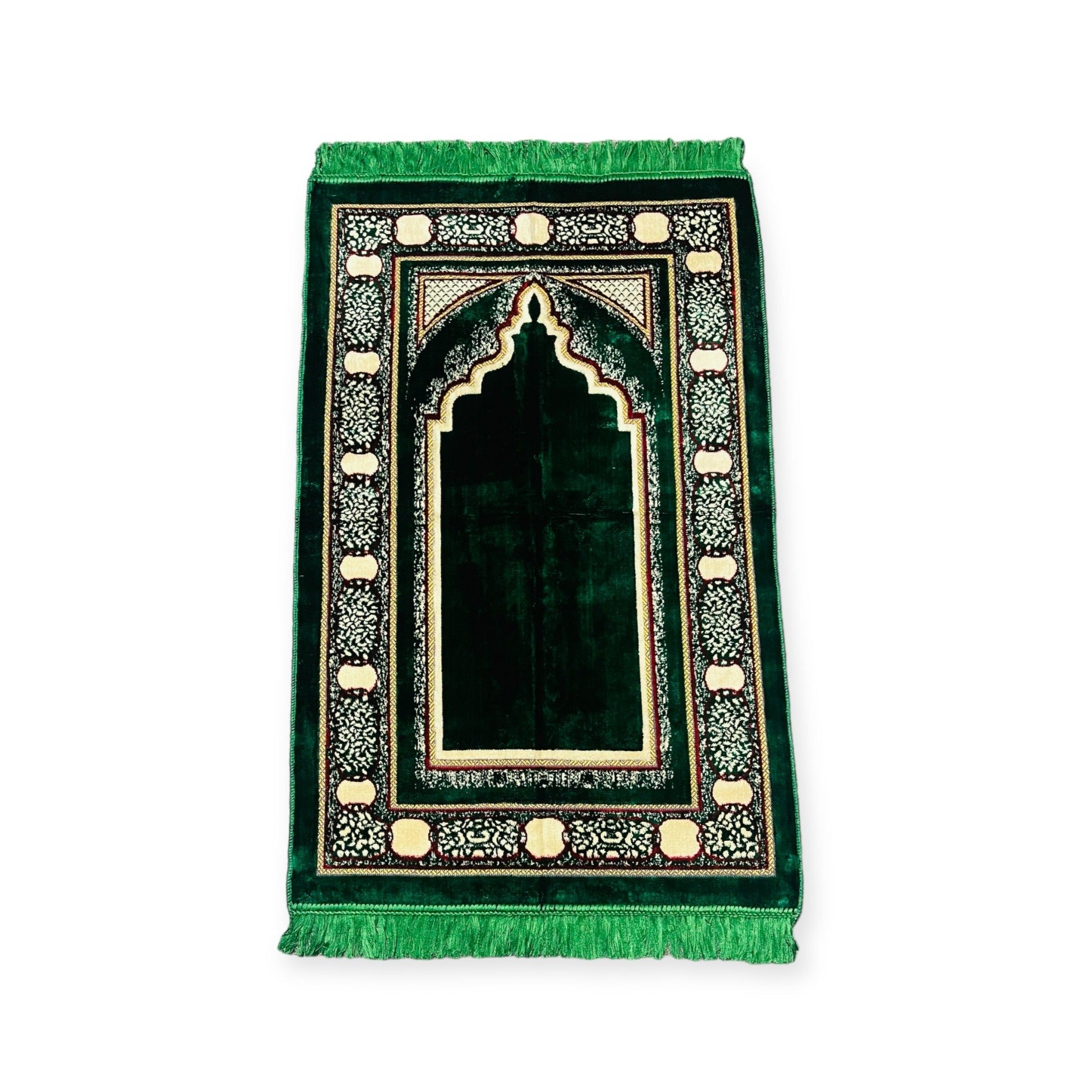 Islamic Prayer Mat - Jaynamaz salah prayer rug Turklish prayer mat Green Islamic Prayer Mat - Jaynamaz salah prayer rug Turklish prayer mat Green