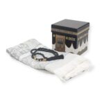 Islamic Prayer Mat - Gift Kaba Box with Prayer Mat rugs Janamaz and Tasbeeh
