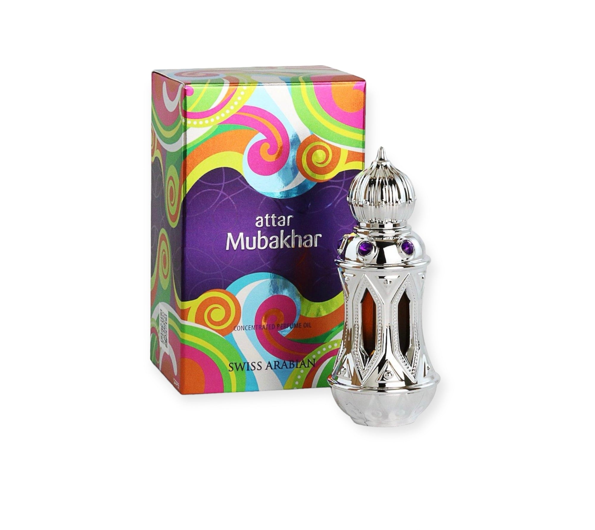 Arabian Perfume - Swiss Arabian Attar Mubakhar – Unisex Concentrated Perfume Oil – 20ml Arabian Perfume - Swiss Arabian Attar Mubakhar – Unisex Concentrated Perfume Oil – 20ml