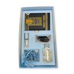 Tasbeeh Prayer Beads - Islamic Gift Box Tasbeeh, Zamzam Water, Attar, Dates &Yaseen books Blue