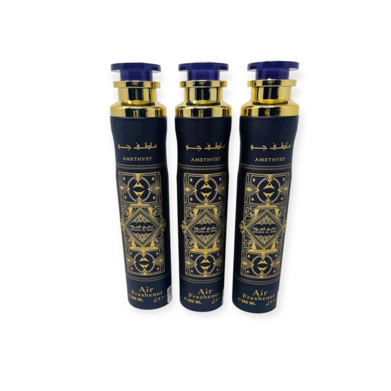 Islamic Air Freshener - Bade'e Al Oud Amethyst AIR FRESHENER SPRAY 300ML BY Lattafa Pack of 3