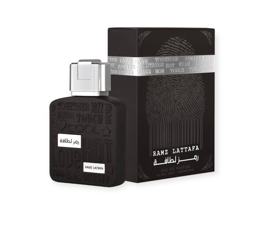 Arabian Perfume - Ramz Lattafa Silver Edition Arabian Amber Wood EDP – 100 ml – Unisex – Woody, Amber & Citrus Blend