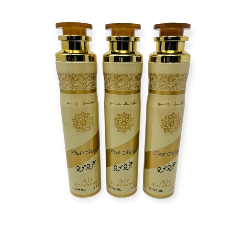 Islamic Air Freshener - Oud Mood Air Freshener 300ml by Lattafa 3 pack