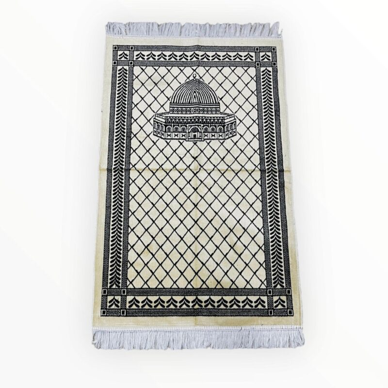 Islamic Prayer Mat - Masjid Aqsa design chenille prayer mat