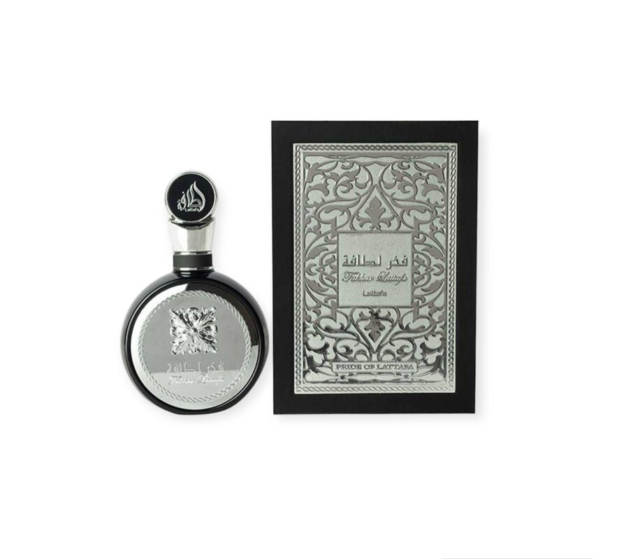 Arabian Perfume - Fakhar Lattafa Silver EDP – 100 ml – Unisex – Fresh Fruity Top Notes with Aromatic Heart and Warm