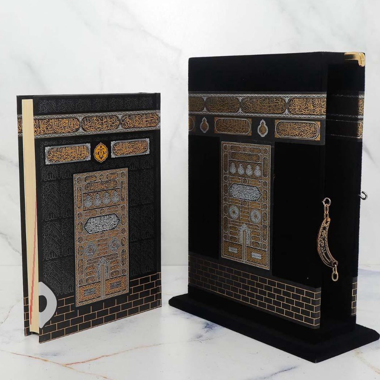kaaba Door design Quran with beautiful Box Large kaaba Door design Quran with beautiful Box Large