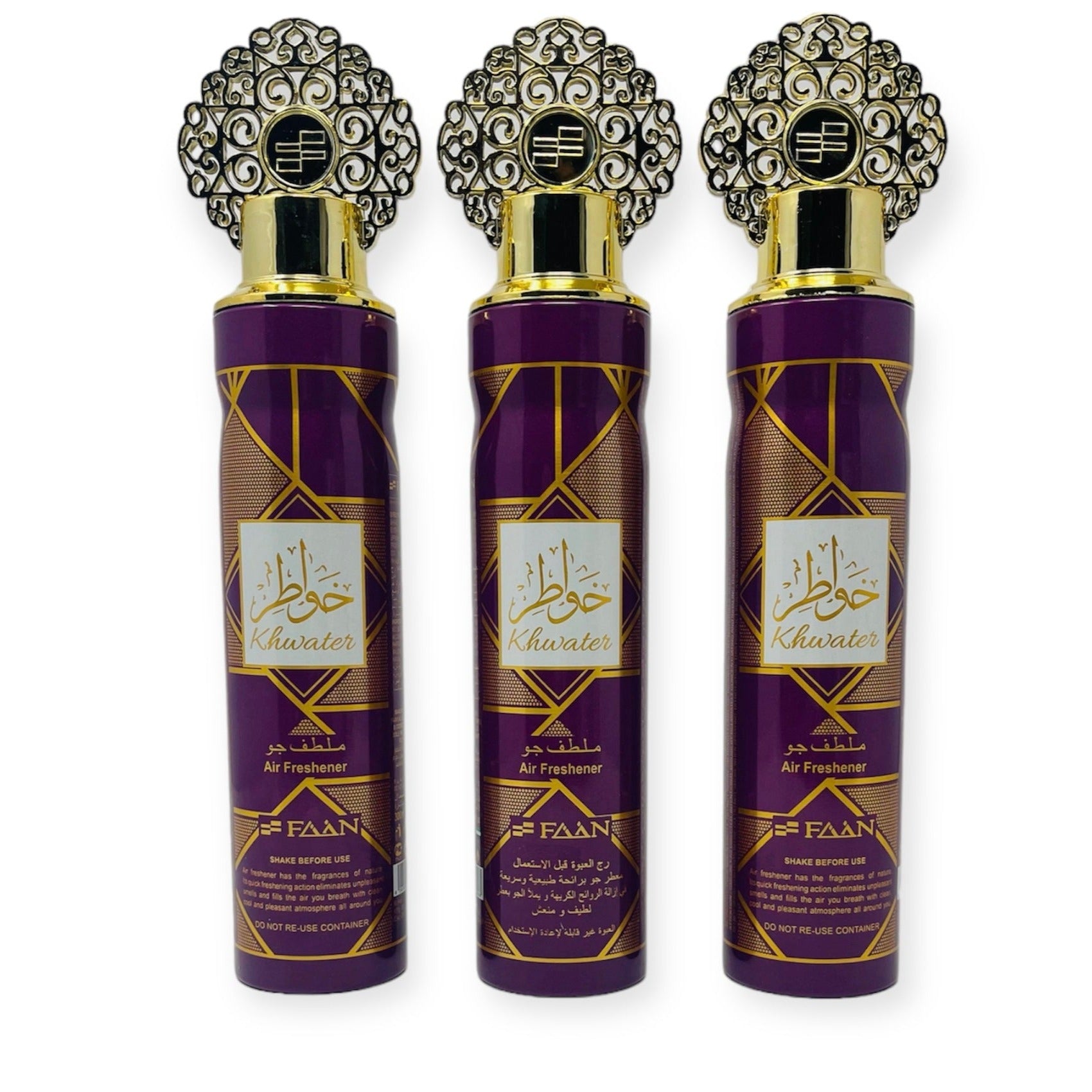 Islamic Air Freshener - Khwater Home Air freshener 300ml By Faan 3 pack Islamic Air Freshener - Khwater Home Air freshener 300ml By Faan 3 pack