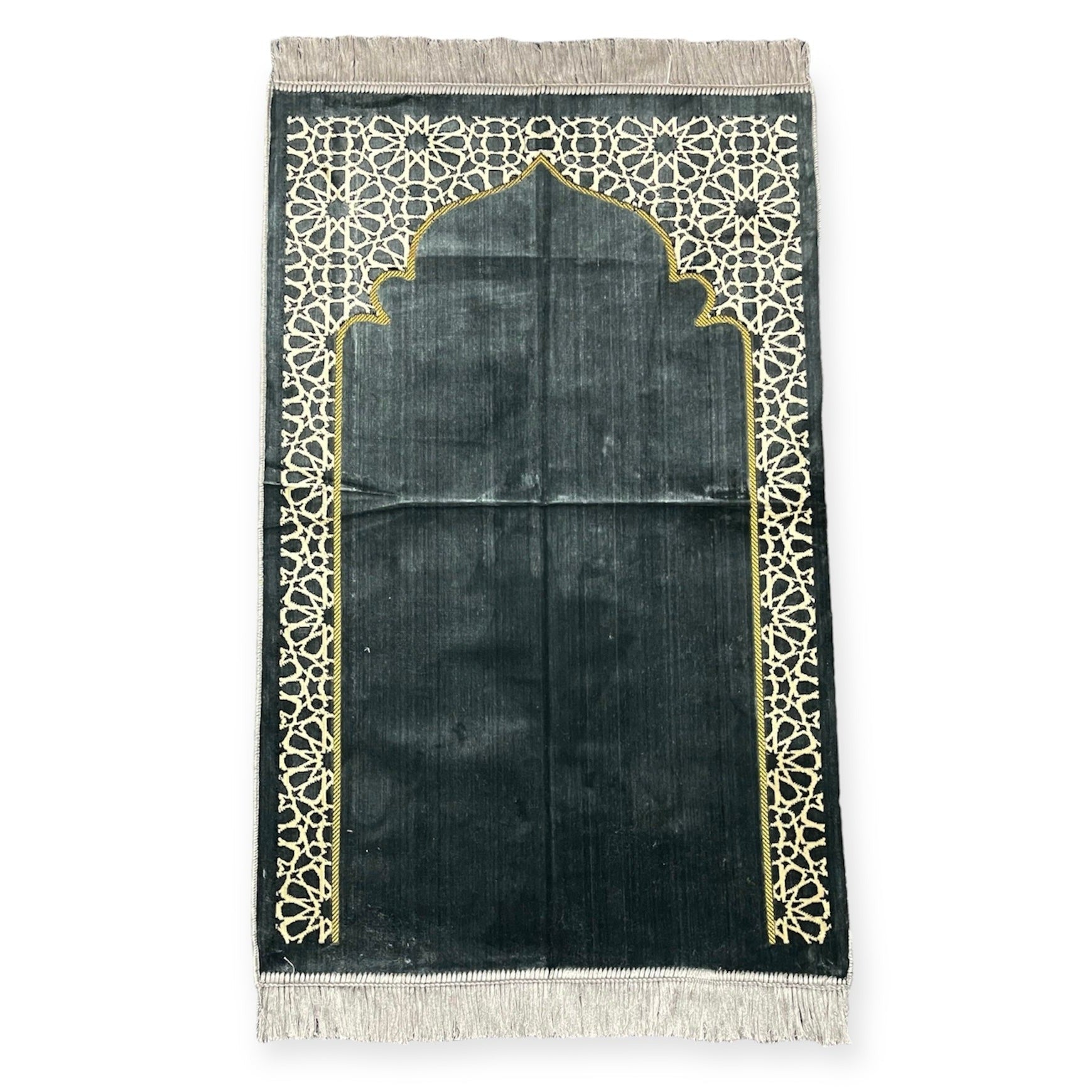 Islamic Prayer Mat - Sajjadah jaynamaz salah prayer rug Turklish prayer mat Grey Islamic Prayer Mat - Sajjadah jaynamaz salah prayer rug Turklish prayer mat Grey