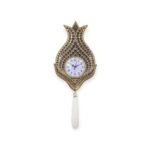 Islamic Wall Clock - Clock With 99 Beautiful Names of Allah Gold Silver