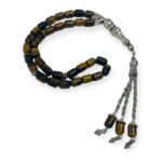 Tasbeeh Prayer Beads - Natural Tiger's eye stone 33 Tasbih Muslim Bracelets Prayer Beads