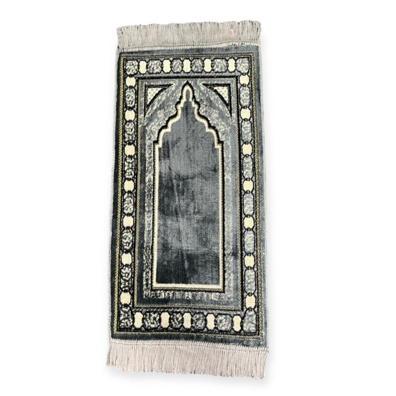 Islamic Prayer Mat - Children new Design Prayer Mat-Grey