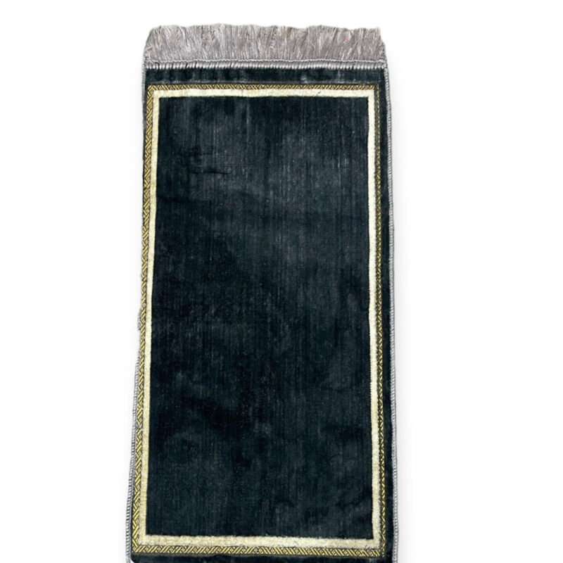 Islamic Prayer Mat - Child Plain Prayer Mat-Grey