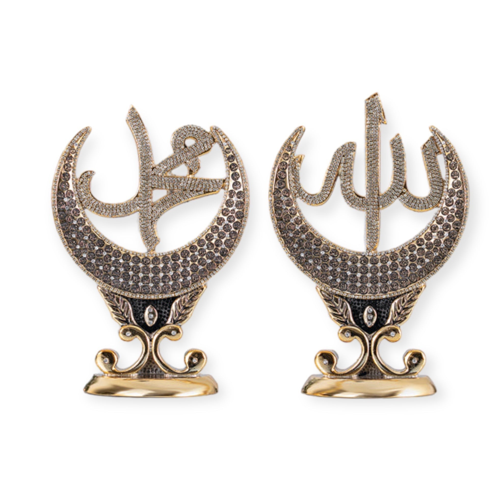 Allah and Muhammad islamic Ornament Gold Allah and Muhammad islamic Ornament Gold
