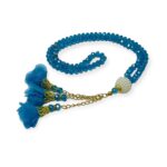Tasbeeh Prayer Beads - Crystal 99 Prayer Beads, Tasbih, Misbaha, Blue
