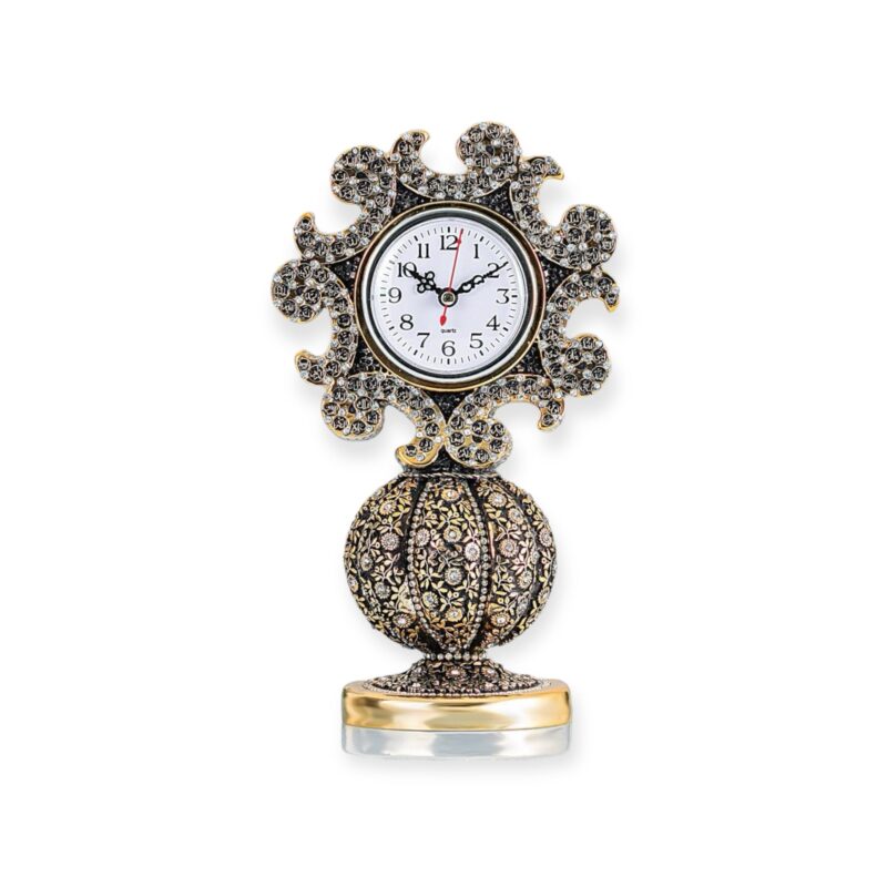 99 Names of Allah Table Clock Islamic Ornament – Gold or Silver