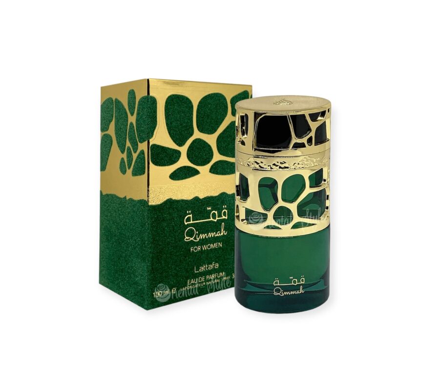 Arabian Perfume - Lattafa Qimmah Eau De Parfum 100ml – Elegant Amber & Cedar Fragrance for Women
