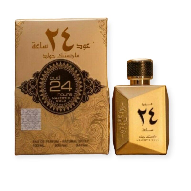 Arabian Perfume - Oud 24 Hours Majestic Gold Eau De Parfum 100ml – Unisex Oriental Fragrance by Ard Al Zaafaran