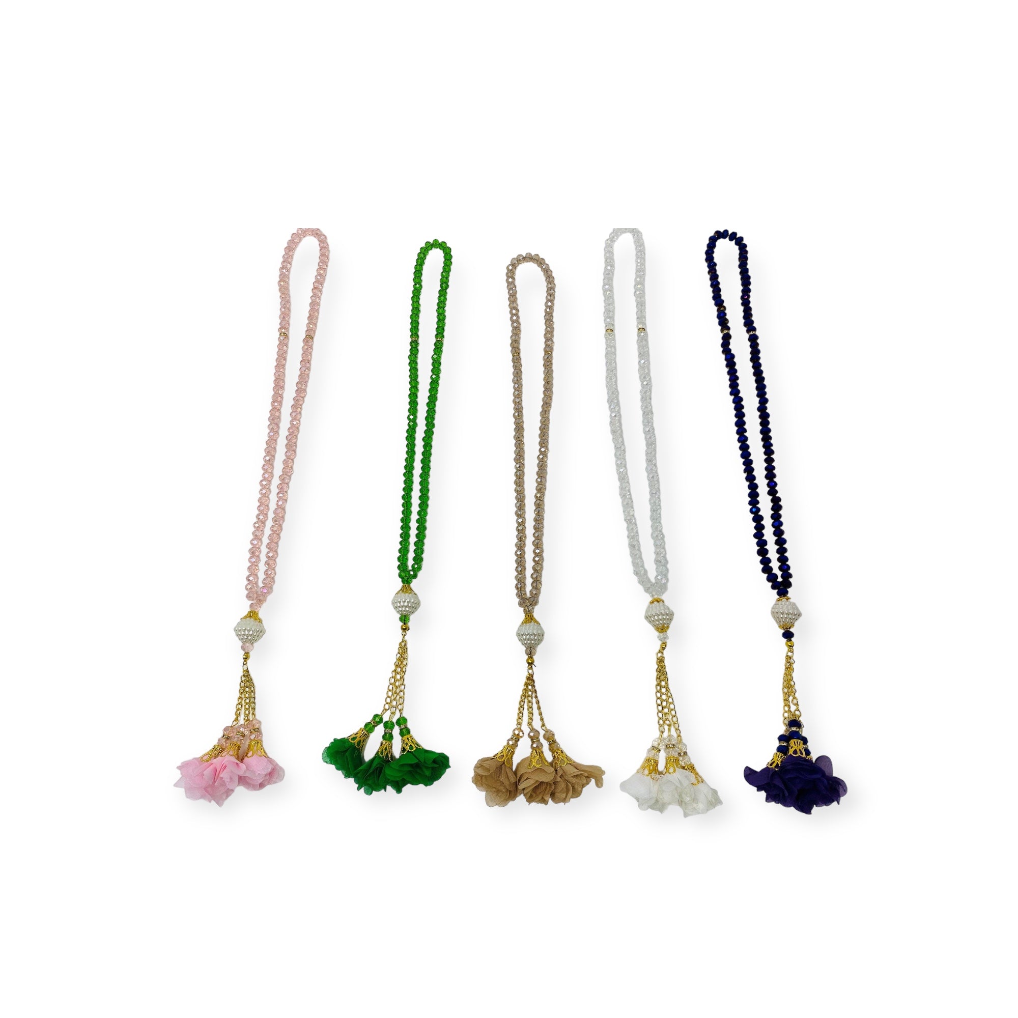 Tasbeeh Prayer Beads - TASBIH 99 FRESH WATER PEARLS BEADS TASBEEH WITH FLOWERS Tasbeeh Prayer Beads - TASBIH 99 FRESH WATER PEARLS BEADS TASBEEH WITH FLOWERS