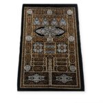 Islamic Prayer Mat - Kaaba Door design prayer mat Gold