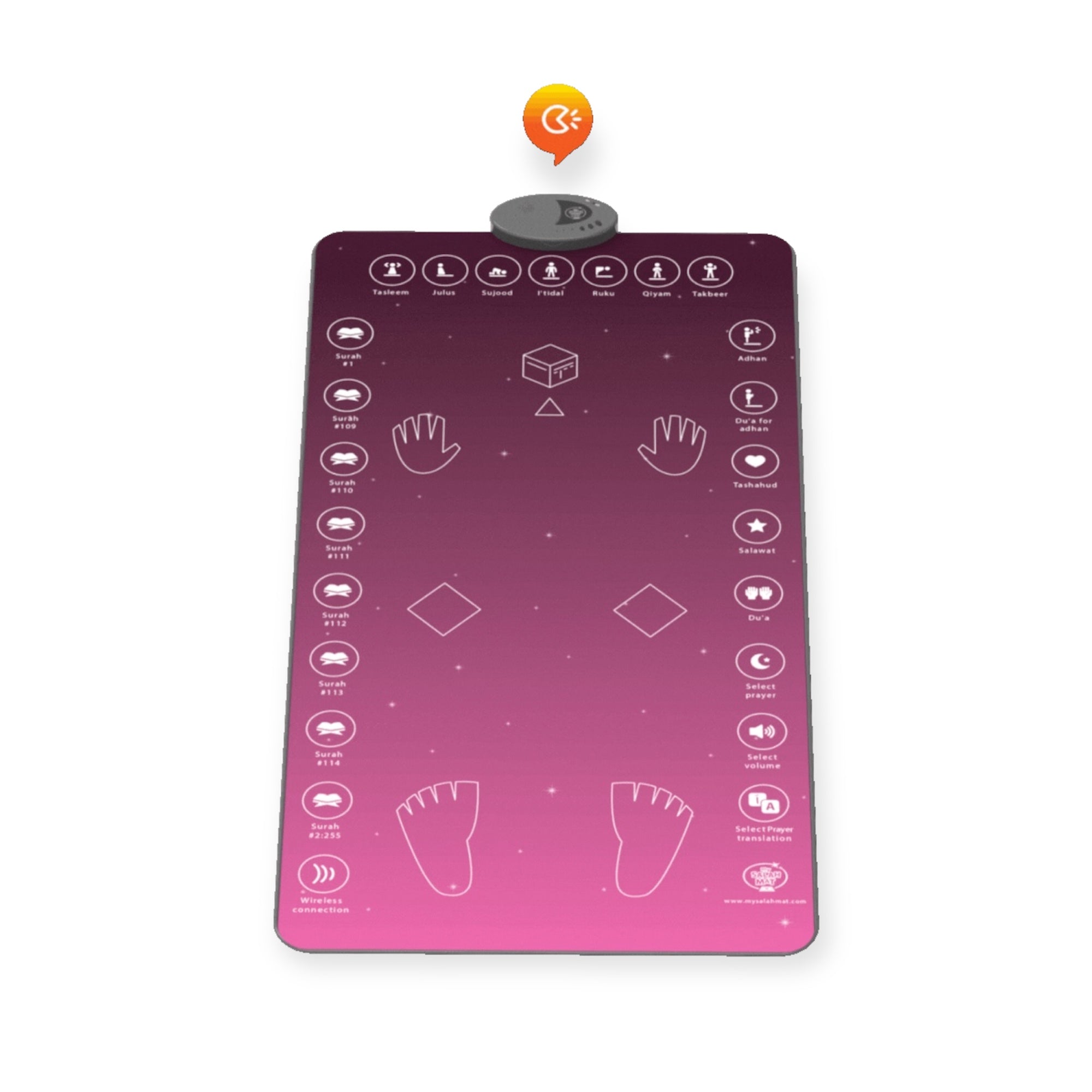 Islamic Prayer Mat - Smart Interactive Prayer Mat for Adults & Reverts – Guide to Salah - Rahma Version Islamic Prayer Mat - Smart Interactive Prayer Mat for Adults & Reverts – Guide to Salah - Rahma Version