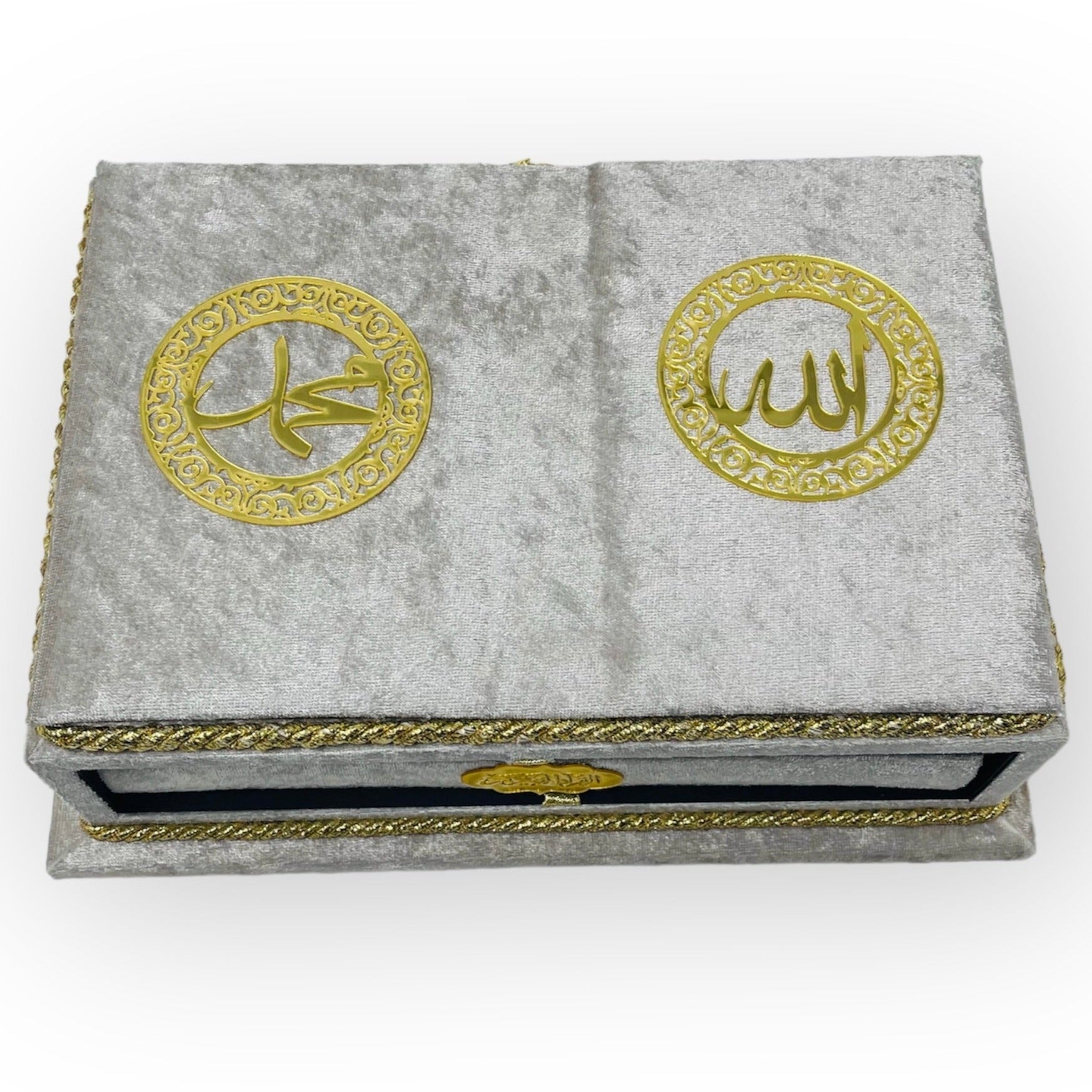 Holy Quran Keepsake Rayiha Gift Set - Grey Holy Quran Keepsake Rayiha Gift Set - Grey