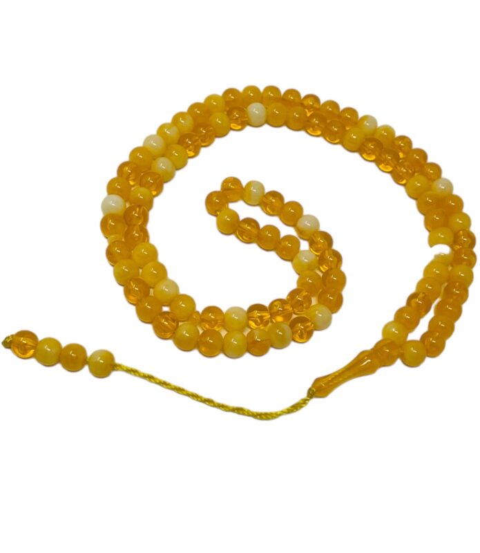 Tasbeeh Prayer Beads - 99 Prayer Beads Plastic Different Colour Yellow