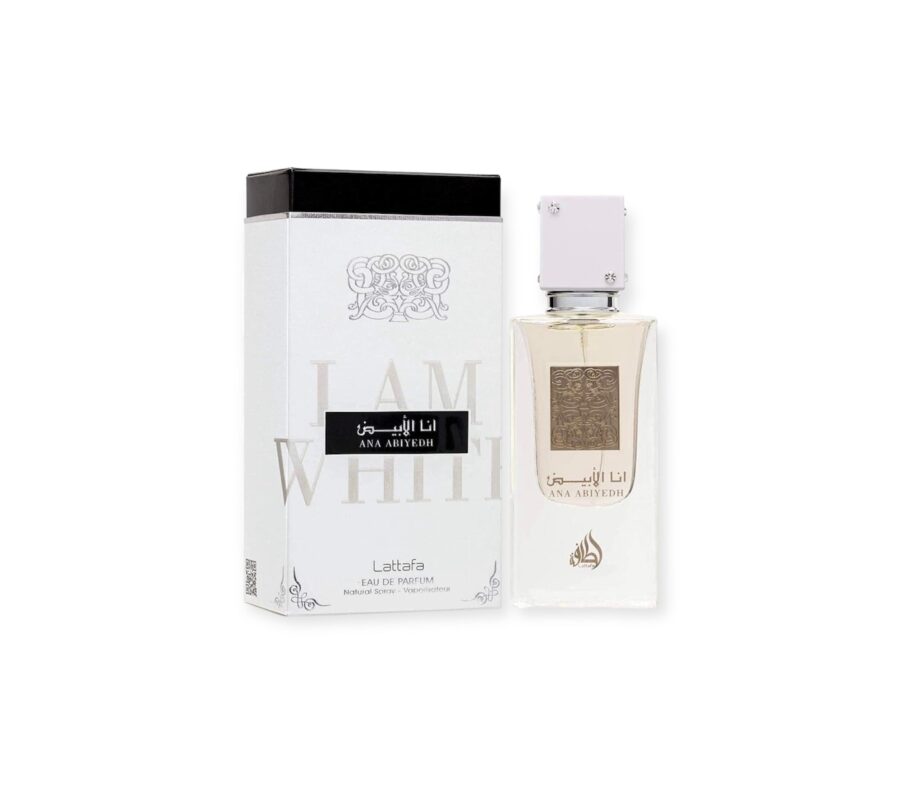 Islamic Gift - Ana Abiyedh Leather by Lattafa 100ml (Unisex 60ml EDP) Lattafa