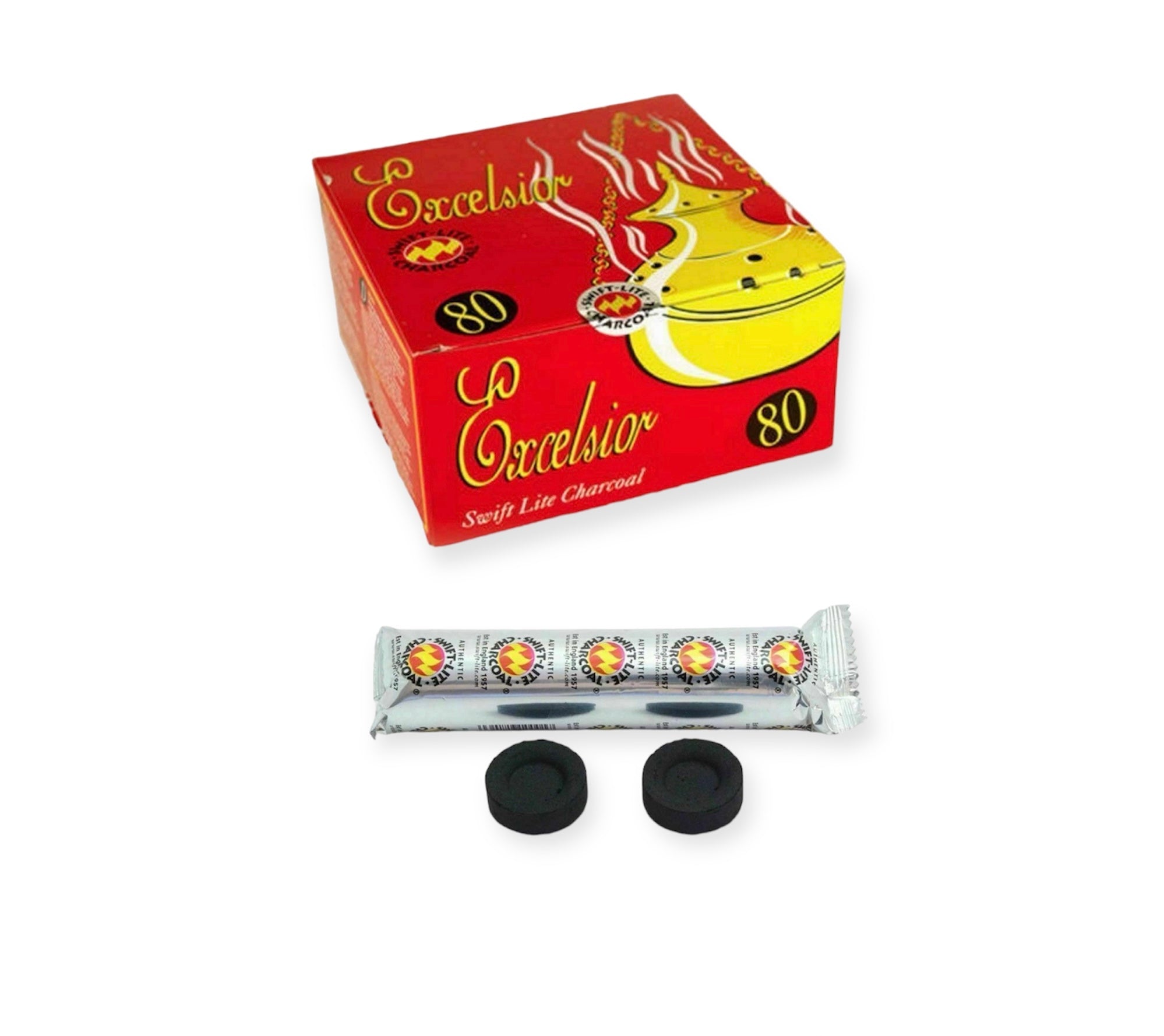 Bakhoor Incense - Swift Lite Excelsior Charcoal Disc Original Shisha Bakhoor Resin Incense Bakhoor Incense - Swift Lite Excelsior Charcoal Disc Original Shisha Bakhoor Resin Incense