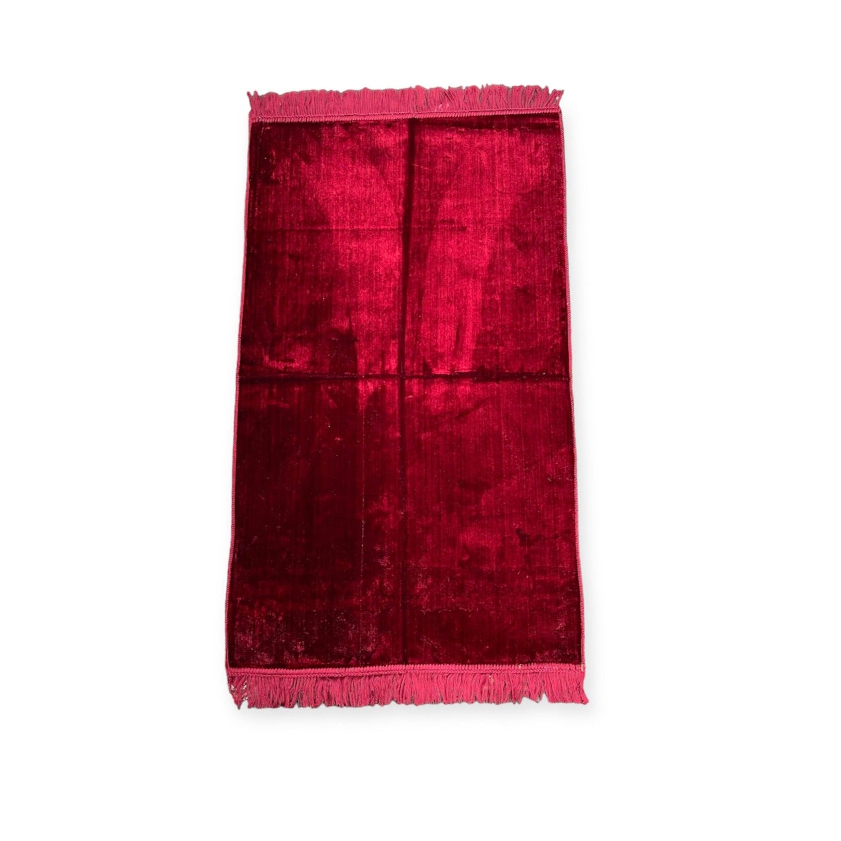 Islamic Prayer Mat - Plain prayer mat sajjadah jaynamaz salah prayer rug Red Islamic Prayer Mat - Plain prayer mat sajjadah jaynamaz salah prayer rug Red