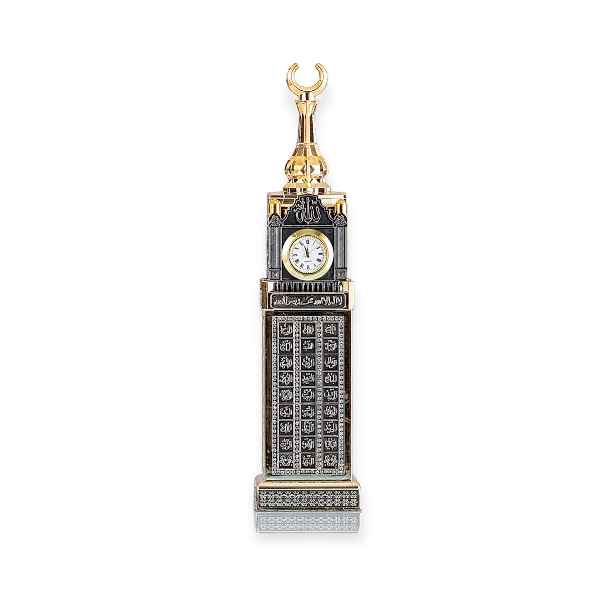 Islamic Ornament - Clock Tower Gold Ornament 6X24 CM Islamic Ornament - Clock Tower Gold Ornament 6X24 CM