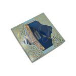 Islamic Prayer Mat - Islamic Gift Set: Prayer Mat, Tasbeeh, Attar & Miswak – Blue Gift Box