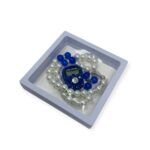Tasbeeh Prayer Beads - Islamic Tasbih Beads 99 and Digtal Counter Gift Set Blue