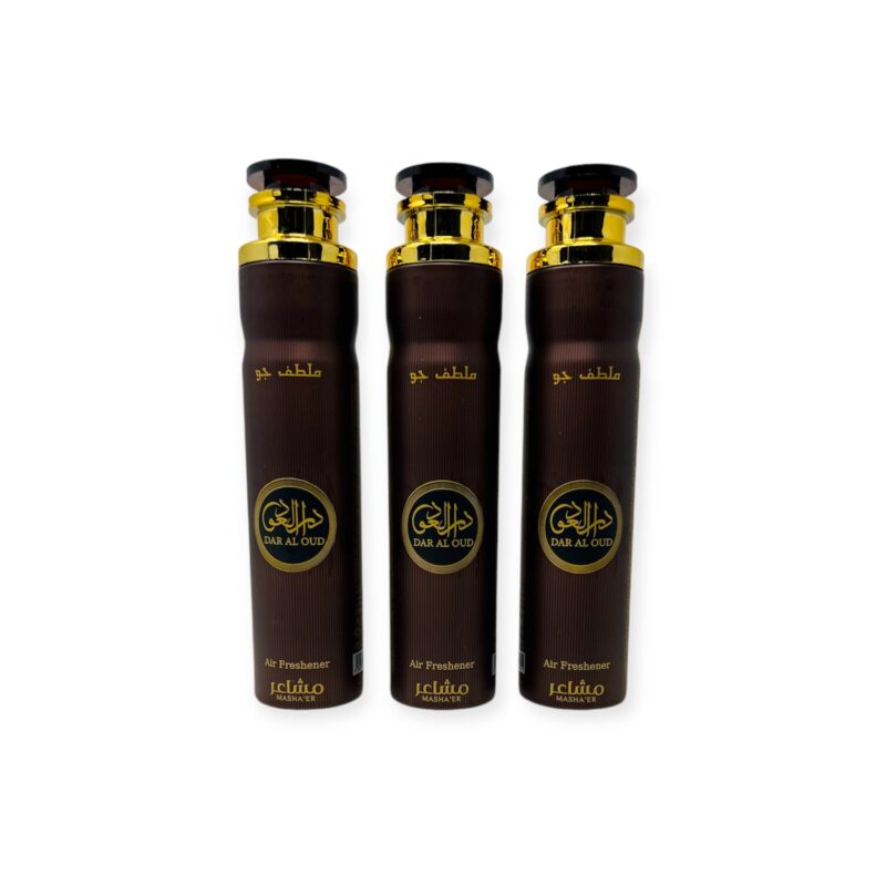Islamic Air Freshener - Dar Al oud 300ml By MASHA'ER AIR FRESHENER SPRAY 300ML Pack of 3