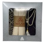Islamic Prayer Mat - Beautiful Gift Box Prayer mat with Tasbeeh & Scarf