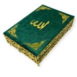 Velvet Wooden Box Quran, Quran Sets, Quran Arabic, Quran Islamic Gift Green