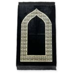 Islamic Prayer Mat - prayer mat sajjadah jaynamaz salah prayer rug Turklish prayer mat Black