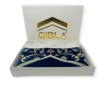 Islamic Prayer Mat - Qibla Prayer mat With Gift Box Blue