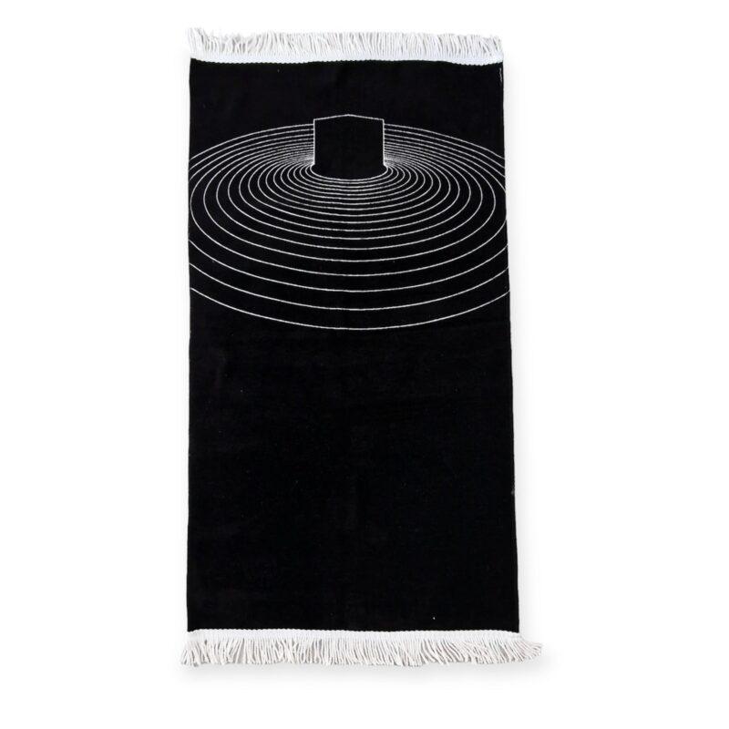 Islamic Prayer Mat - Kaba design chenille prayer mat