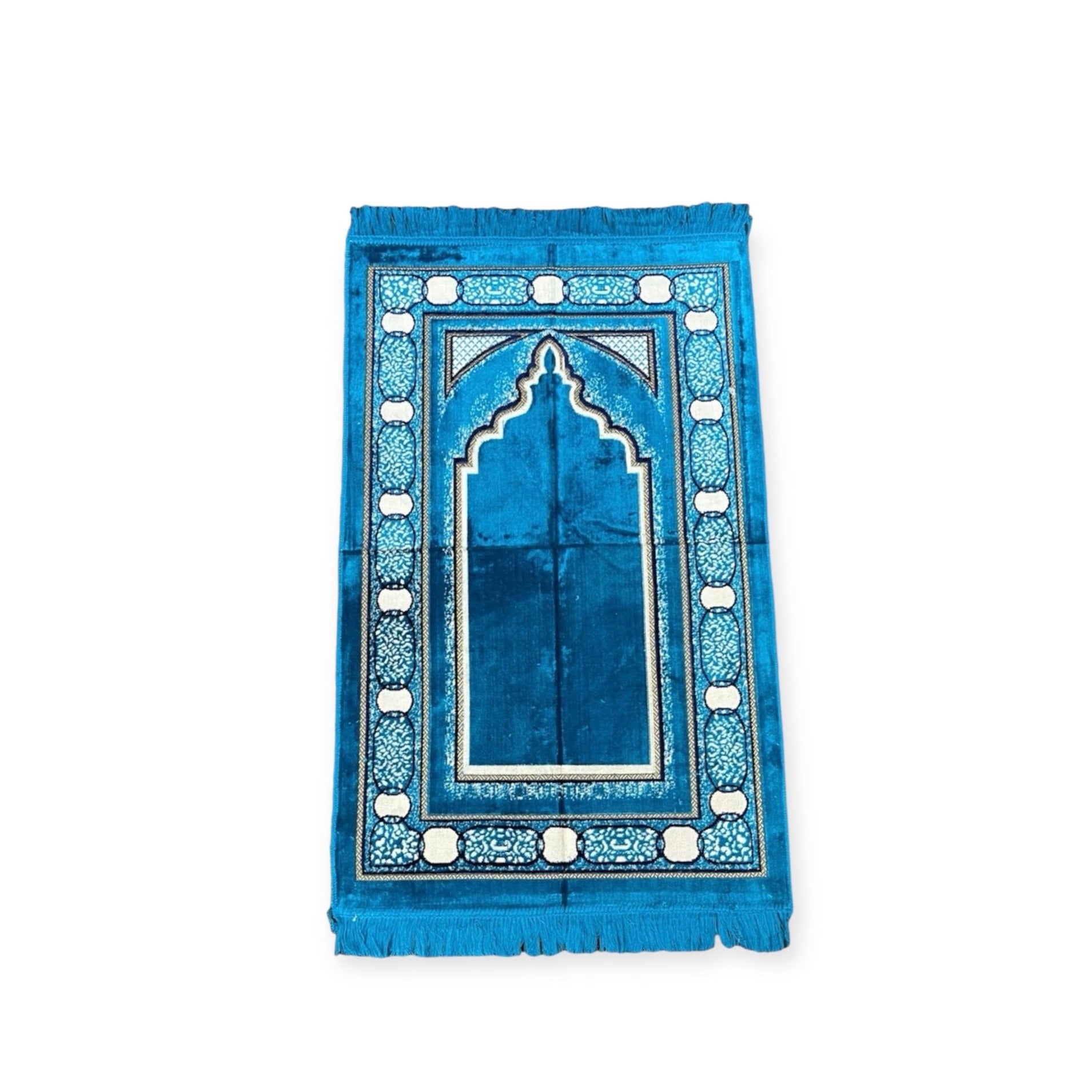Islamic Prayer Mat - Jaynamaz salah prayer rug Turklish prayer mat Blue Islamic Prayer Mat - Jaynamaz salah prayer rug Turklish prayer mat Blue
