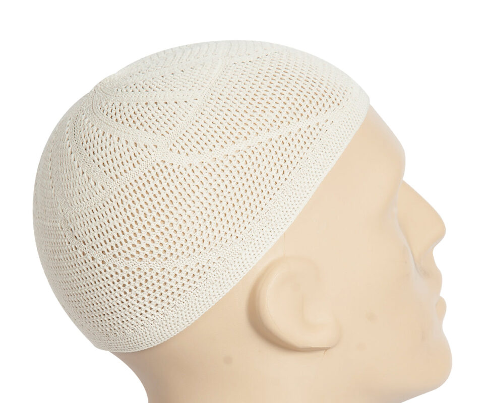 Muslim Prayer Hat - Gold Chenille classic prayer hat