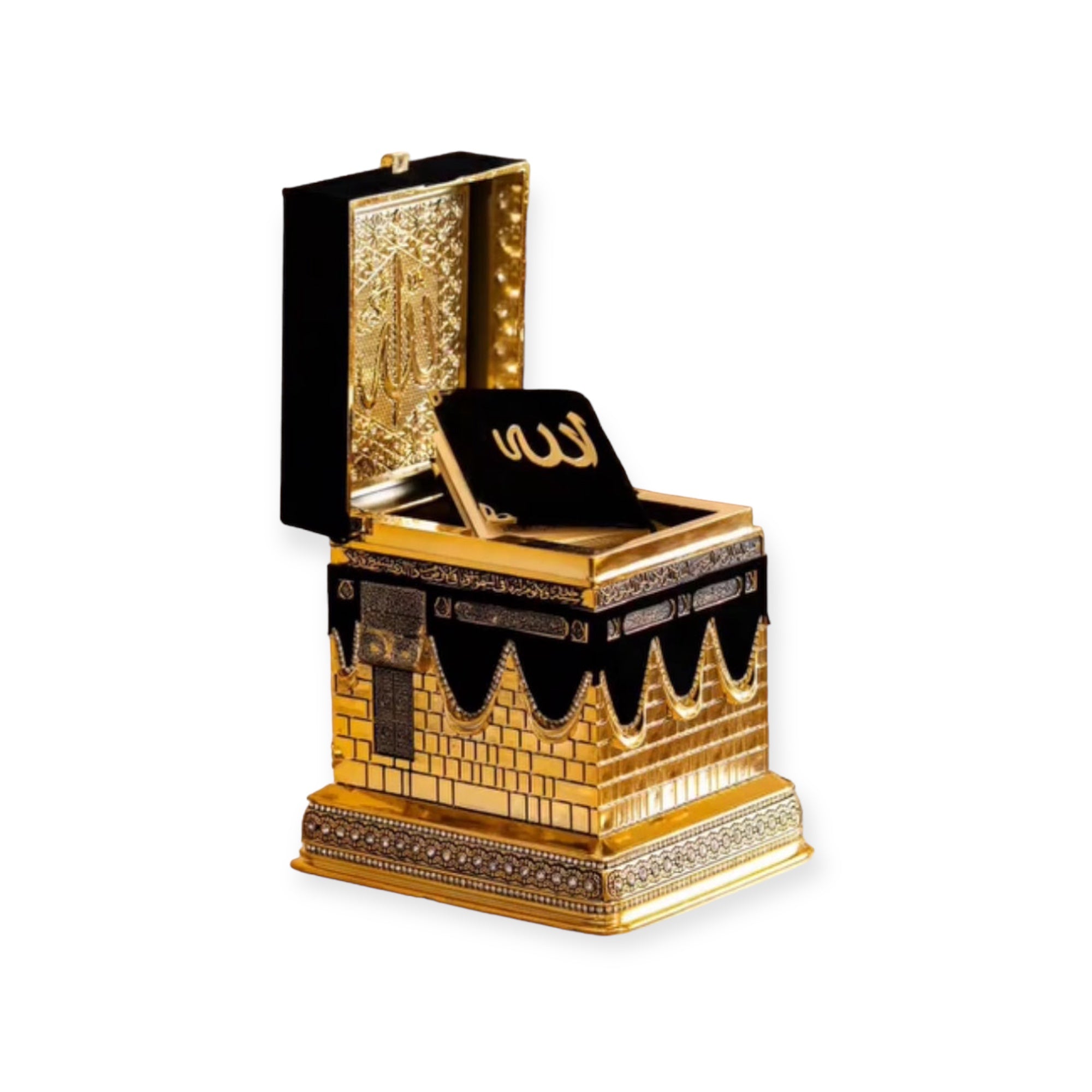 Table Decor Kaba Replica with Quran Table Decor Kaba Replica with Quran