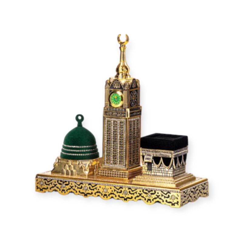 Islamic Ornament - KAABA – ZAMZAM TOWER-MASCID-I NABAVI GOLD Turkish Ornament