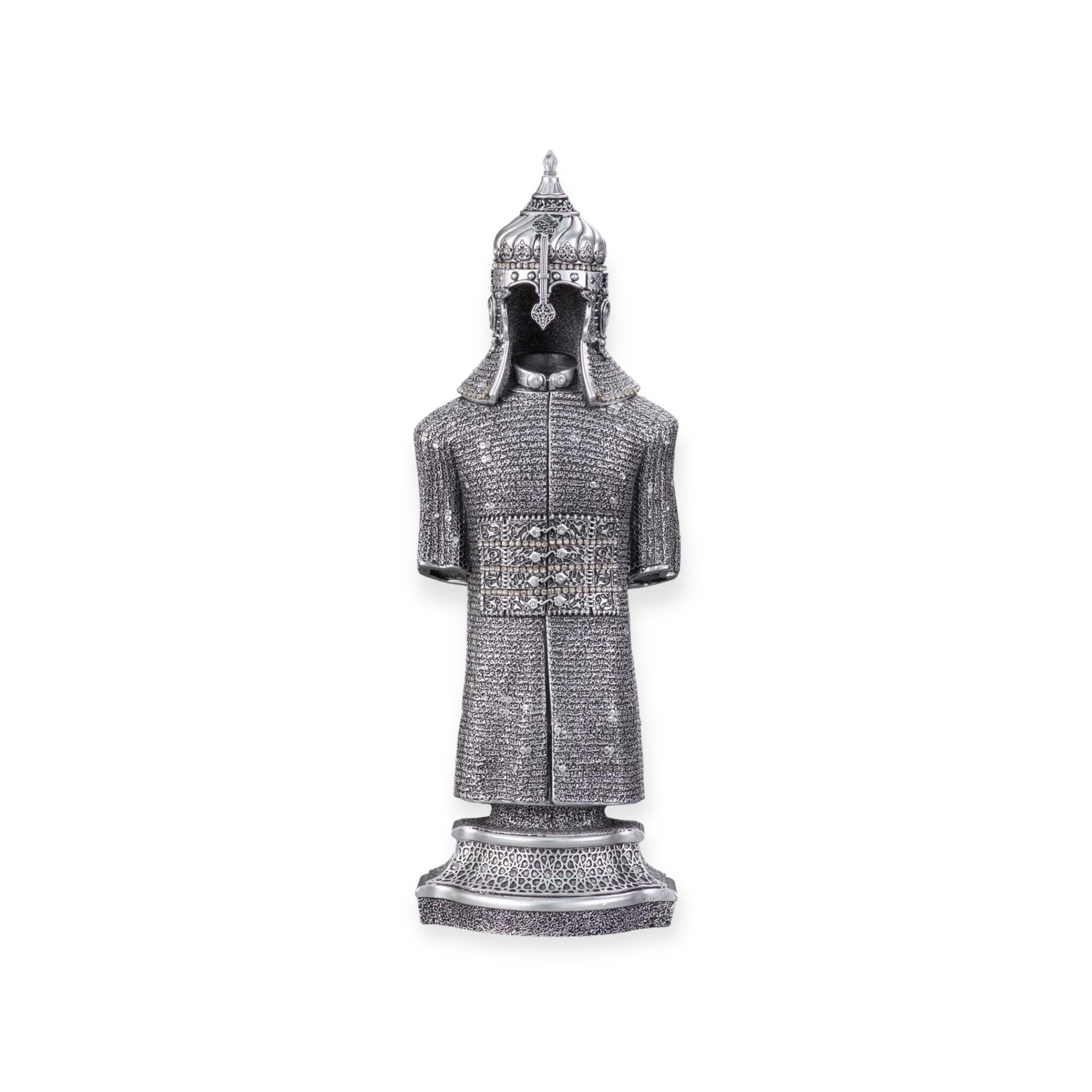 Islamic Ornament - Jawshan Kabir Silver Moulded Ottoman Military Armor 26 x 8cm Ornament Small Islamic Ornament - Jawshan Kabir Silver Moulded Ottoman Military Armor 26 x 8cm Ornament Small