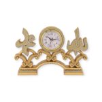 Islamic Wall Clock - Allah & Muhammad Triple Clock Trinket BB‑0965 – Gold Islamic Décor