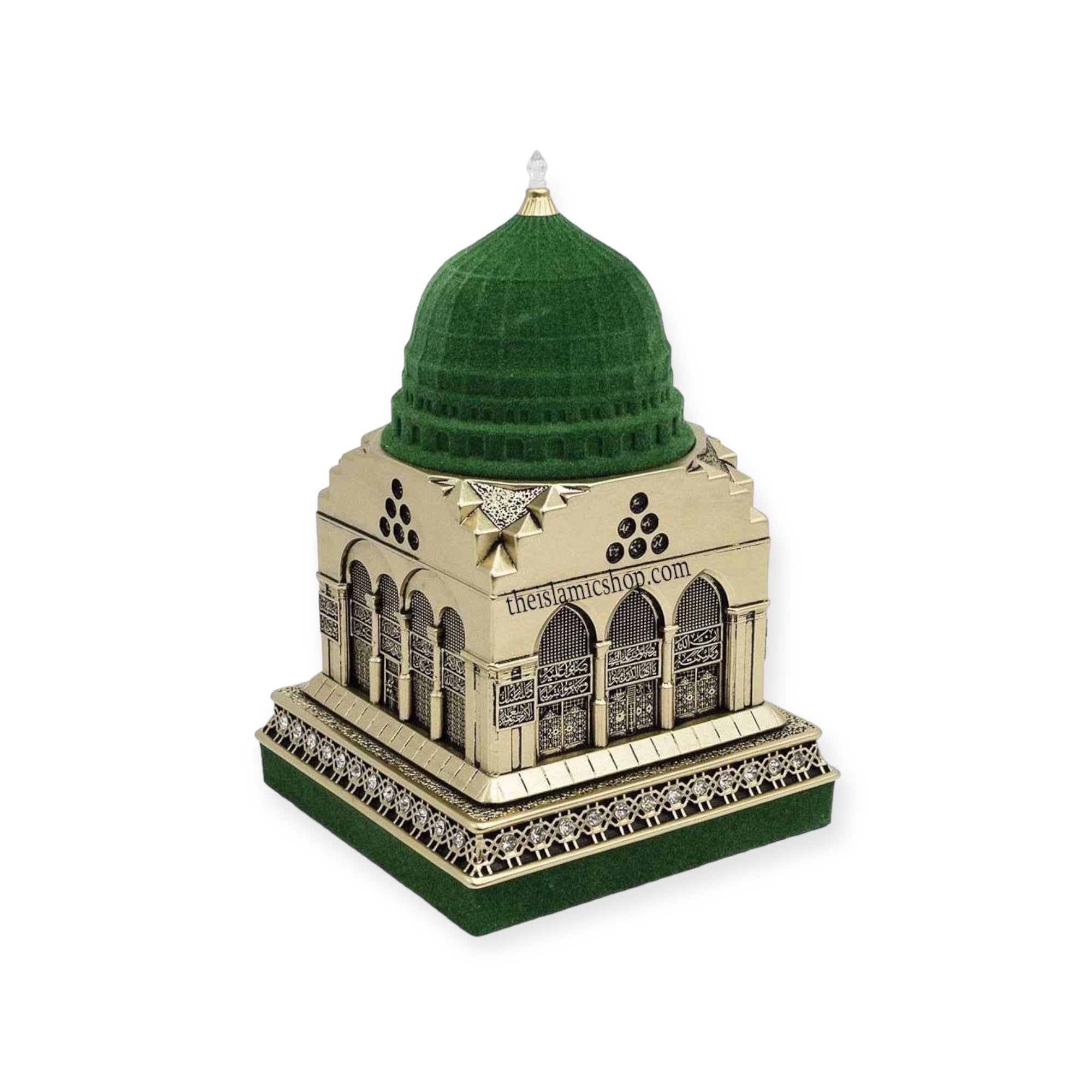 Islamic Ornament - Masjid an-Nabawi Islamic Decor Replica – Gold Model – 13×20 cm Islamic Ornament - Masjid an-Nabawi Islamic Decor Replica – Gold Model – 13×20 cm
