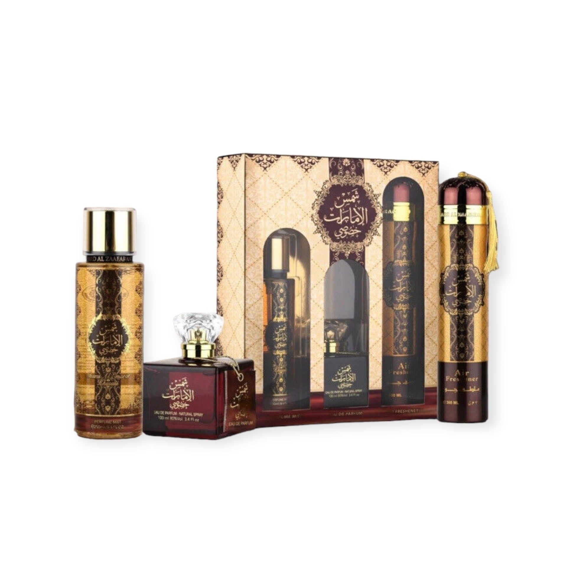 Islamic Gift - Shams Al Emarat Khususi 3 Piece Gift Set Collection Ard Al Zaafaran Islamic Gift - Shams Al Emarat Khususi 3 Piece Gift Set Collection Ard Al Zaafaran
